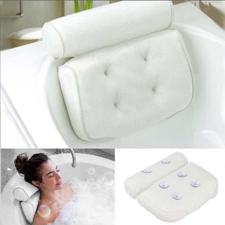 Bathroom Suction Cup Pillow Mesh Bath Pillow Pillow Bathtub Pillow Pillow - Image 3