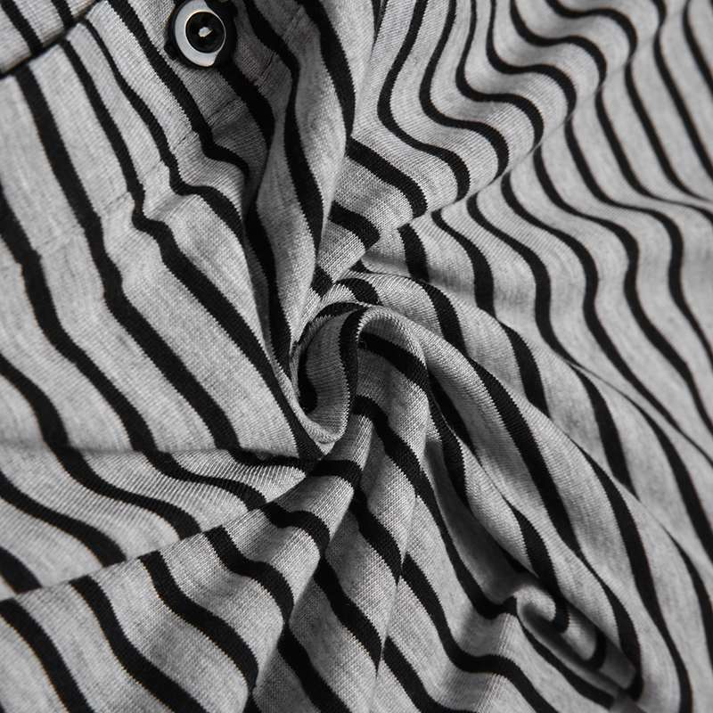 Striped Jumpsuit Skinny Long Sleeve Loungewear - Image 5